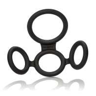 Big Man's Spreader Black Ring - Enhance Your Erection