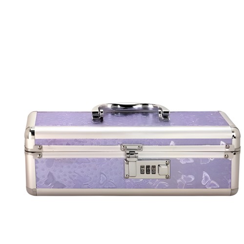 Lockable Vibrator Case - Small Purple