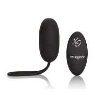 Silicone Remote Rechargeable Egg Vibrator - Black