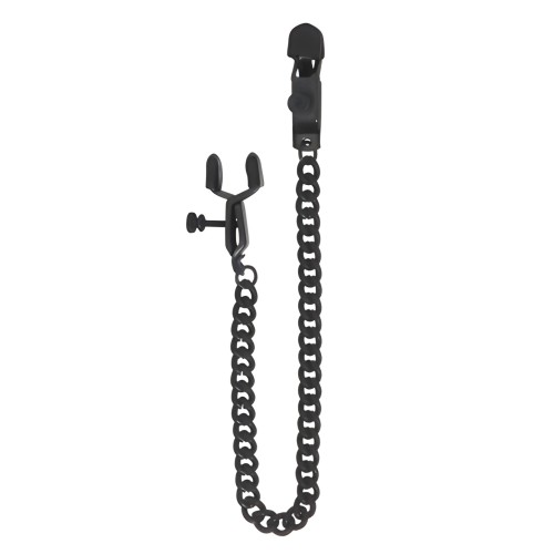 Blackline Adjustable Nipple Clamps for Playful Sensation