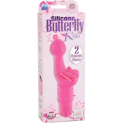 Silicone Butterfly Kiss - Vibrating Stimulator