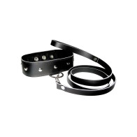 Collar y Correa de Cuero para Juego Emocionante