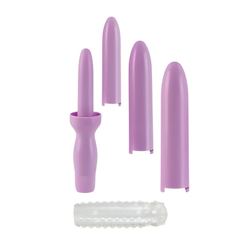 Dr. Laura Berman Intimate Basics - Juego de Dilatadores Morado con 4 Tamaños y Manga