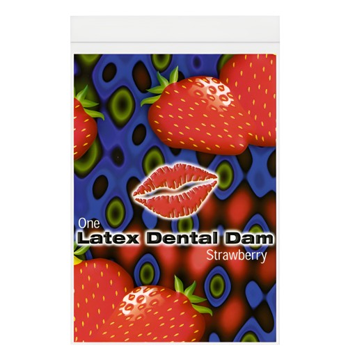 Latex Dental Dam Strawberry - Safe Intimacy