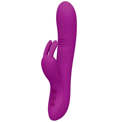 Vibrador Conejito Pretty Love Dylan con Orejas de Conejo Púrpura