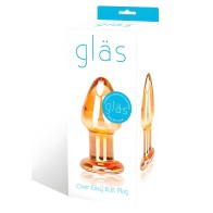Elegant Glass Butt Plug - Glas Over Easy
