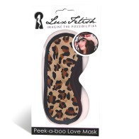Lux Fetish Peek-A-Boo Love Mask - Sensory Deprivation
