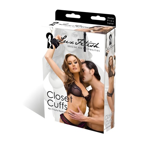 Lux Fetish Closet Cuffs - Diversión y Ajustable