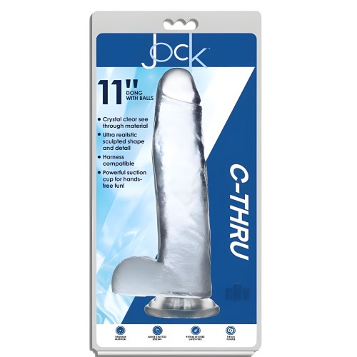 Jock C-thru Dildo - 11 Pulgadas - Curve