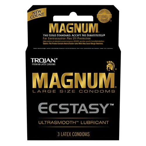 Trojan Magnum Ecstasy Latex Condoms 3 Pack
