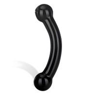 Dildo Doble Bull de Vidrio Negro - Explora Nuevos Placeres