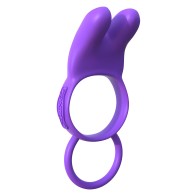 Anillo Vibrador Fantasy C-Ringz Twin Teazer Conejito Púrpura