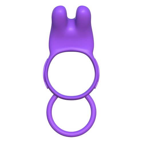 Anillo Vibrador Fantasy C-Ringz Twin Teazer Conejito Púrpura
