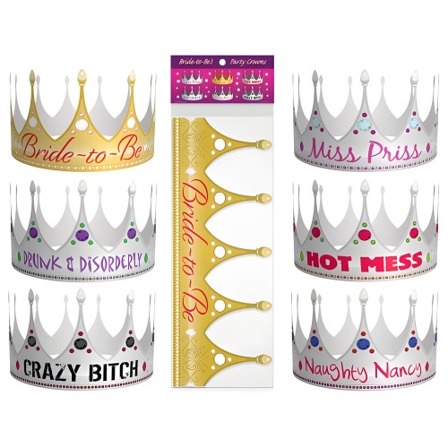 Bride to Be Party Crown - Fun Bachelorette Accessory