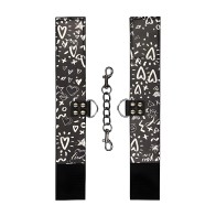 Elegantes Grilletes de Tobillo Impresos para Bondage