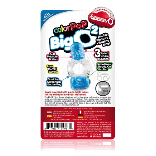 Screaming O Color Pop Big O2 Double Cock Ring