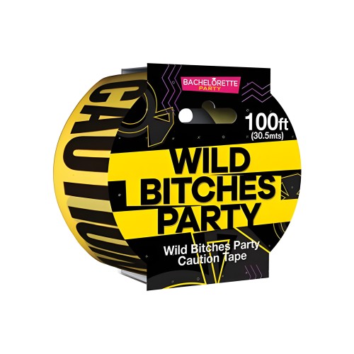 Wild Bitches Caution Tape - Fun Party Decor
