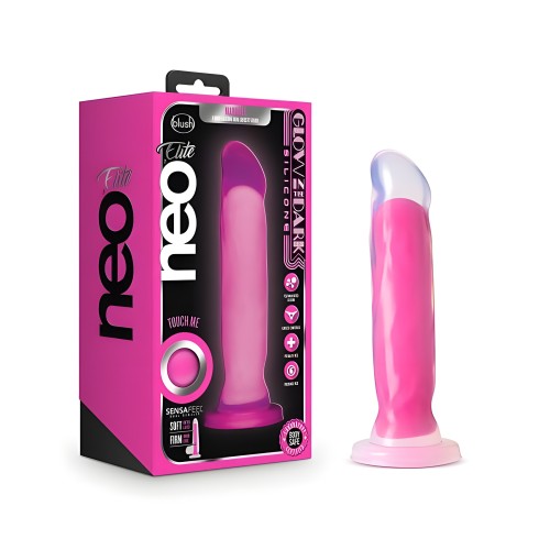 Neo Elite Glow-in-the-Dark Dildo - 8-inch