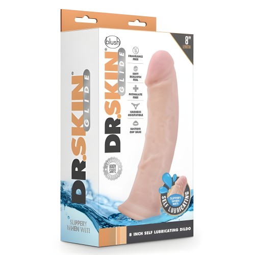 Dr. Skin Glide Self-lubricating Dildo - 8 Inch