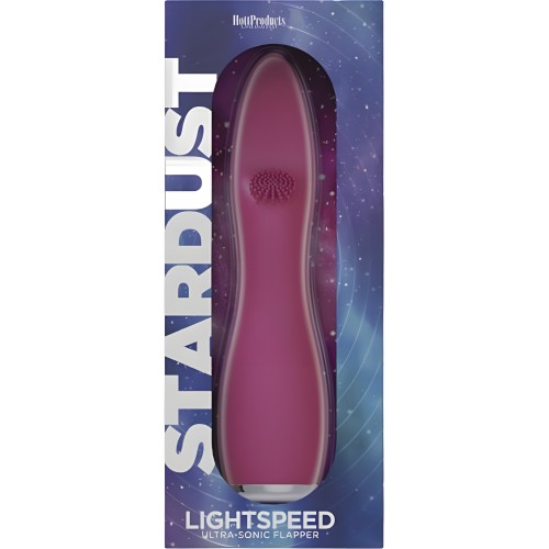 Vibrador Magenta Stardust Lightspeed con Punta Flapper
