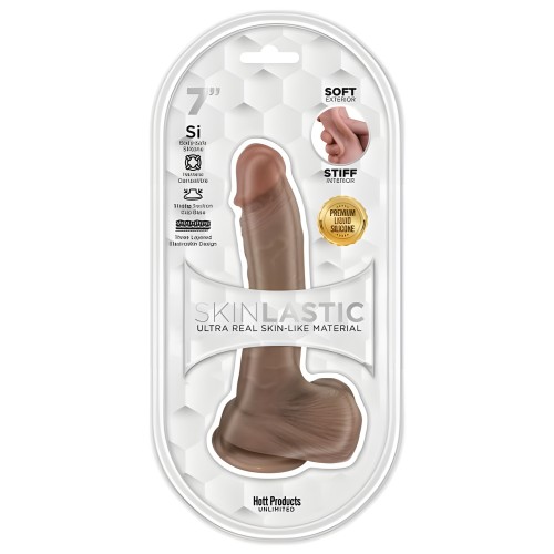 Skinsations Skinlastic Sliding Skin Dildo 7 In.