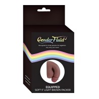 Gender Fluid Equipped Soft Packer 5 In. Light Brown