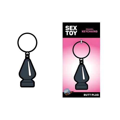 Gray Butt Plug Keychain