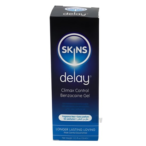 Suero Retrasante Skins Benzocaine para Placer Mejorado