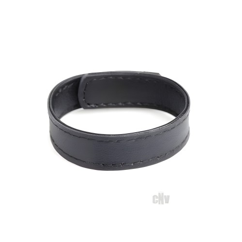 Cg Velcro Leather Cockring - Adjustable Fit