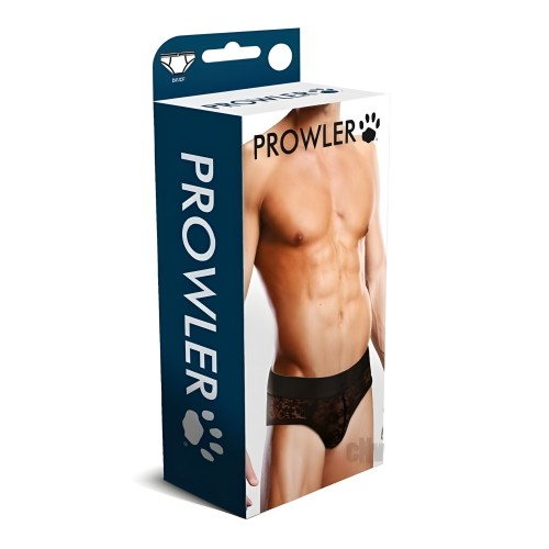 Briefs de Encaje Negro Prowler - XL