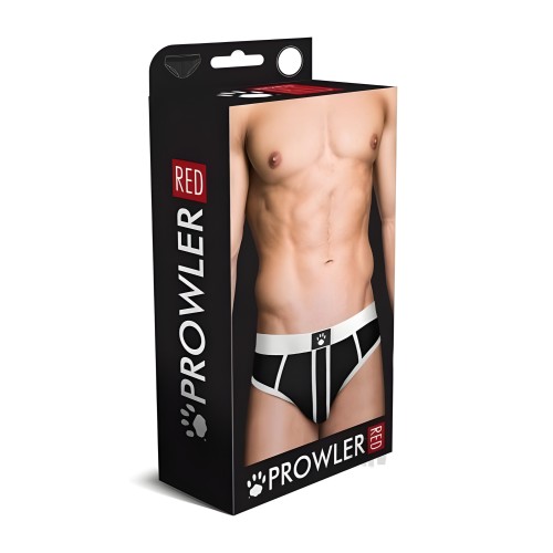 Brief Prowler Rojo Sin Parte Trasera Blanco XL