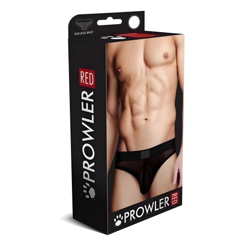 Prowler Brief Rojo de Red Sin Trasero para Estilo Audaz