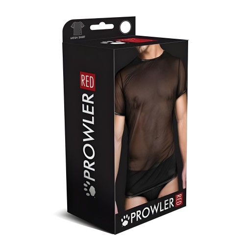 Camiseta de Malla Roja Prowler Negra Sm