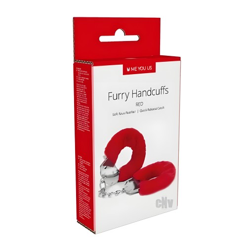 Myu Furry Handcuffs Red