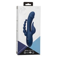 Vibrador Iii Triple Orgasm Azul Marino