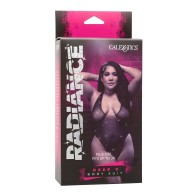 Radiance Deep V Body Suit - Plus Size Black
