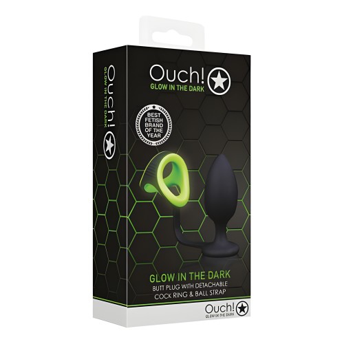 Ouch Glow in the Dark Butt Plug Cockring