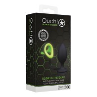 Ouch Plug Anal Glow in the Dark con Cockring
