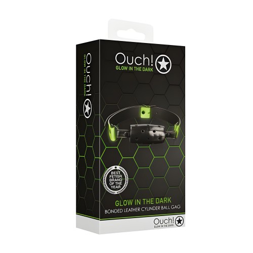 Ouch Cylinder Gag - Glow in the Dark Pleasure
