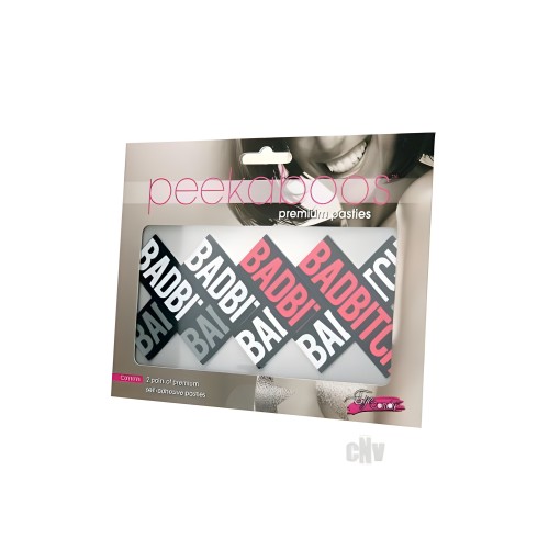 Pasties Peekaboo Bad Bitch - Negro/Rojo