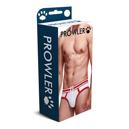 Prowler White/Red Briefs