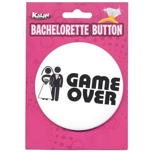 Bachelorette Button Game Over - Fun Party Game