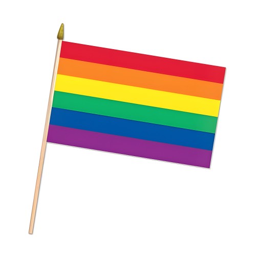 Rainbow Fabric Flag - 18 inches