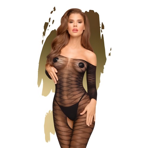 Dreamy Diva Black Bodystocking - XL
