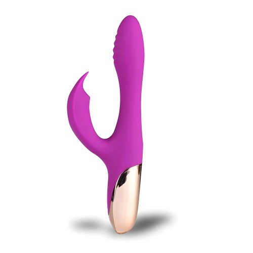 Rechargeable Silicone Bendable Rabbit - Purple