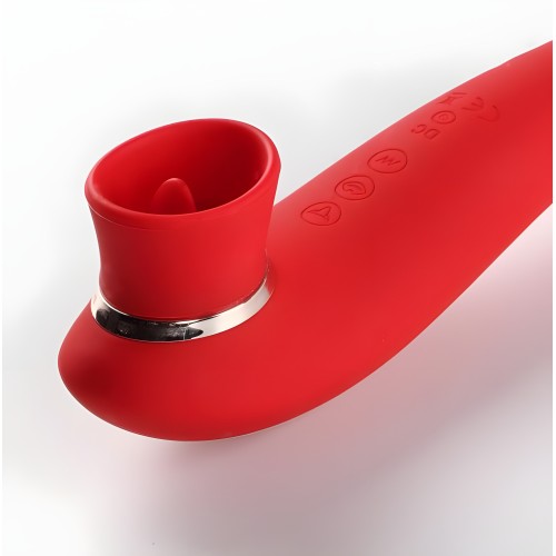 Destiny Red Sucking Clitoral Stimulator - Versatile Pleasure
