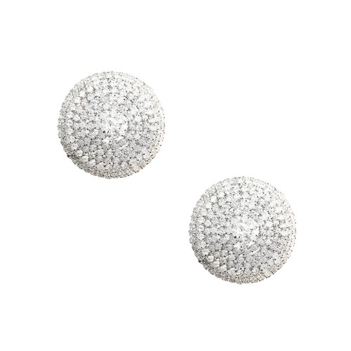 Burlesque Big O Crystal Jewel Reutilizable Silicone Nipztix - Plata O/S