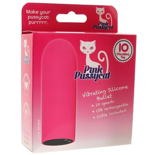 Pink Pussycat Silicone Bullet - Discreet Pleasure