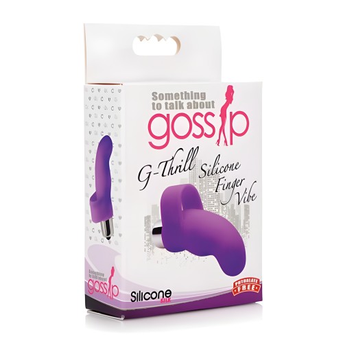 Estimulación Clitorial - G-thrill Silicone Finger Vibe - Púrpura