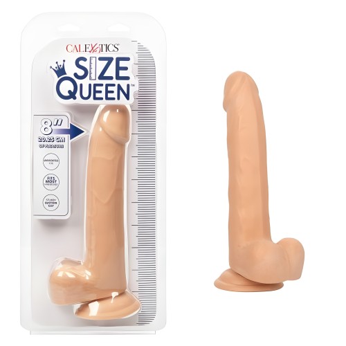 Size Queen 8" Dildo - Ivory for Realistic Pleasure